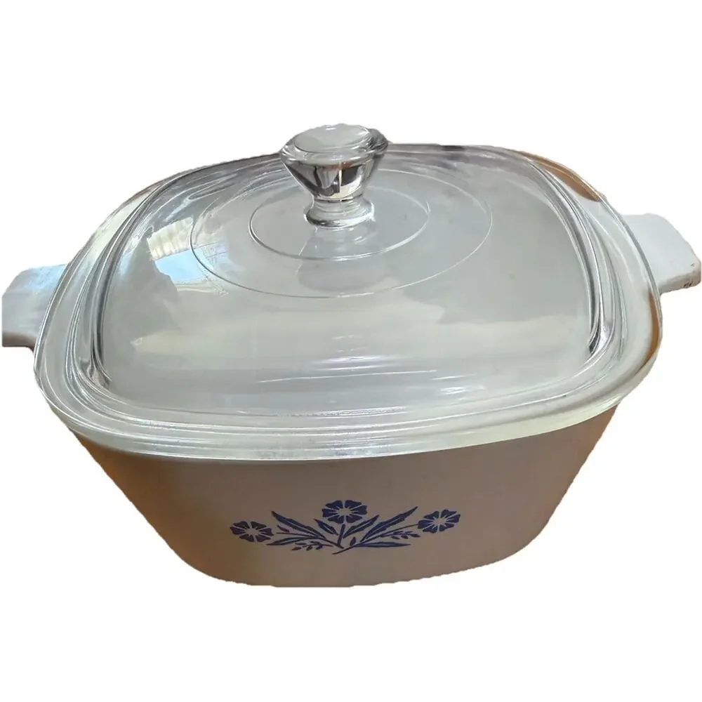 CORNING WARE Blue Cornflower Casserole Dish Size 1 3/4 Quart